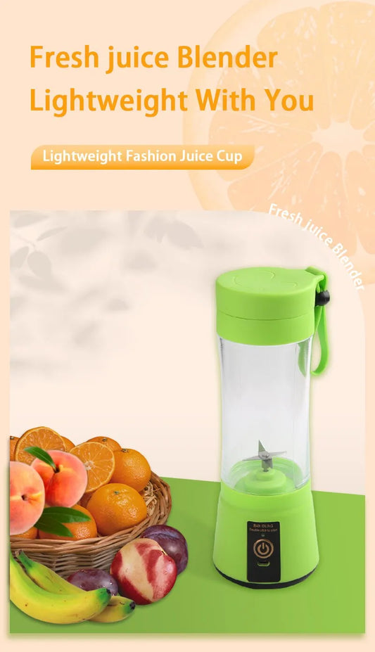 Portable Mini Electric Juicer USB Charging Smoothie Milkshake Maker Automatic Fresh Squeezer Fruit Orange Lemon Kitchen Blender